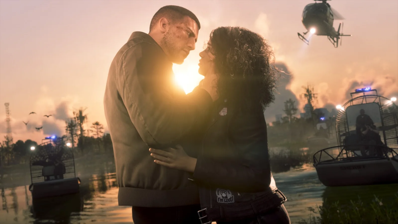 Jason Duval and Lucia Caminos together in an official GTA VI screenshot