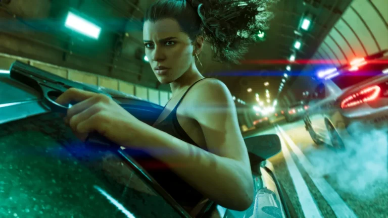 Lucia Caminos in an official Grand Theft Auto VI screenshot by Rockstar Games.